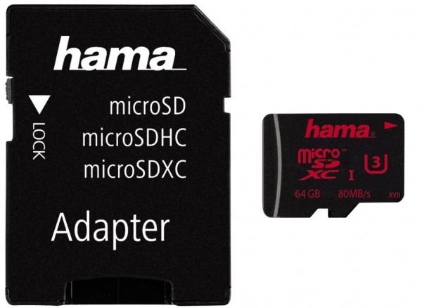 microSDHC (64GB) UHS Speed Class 3