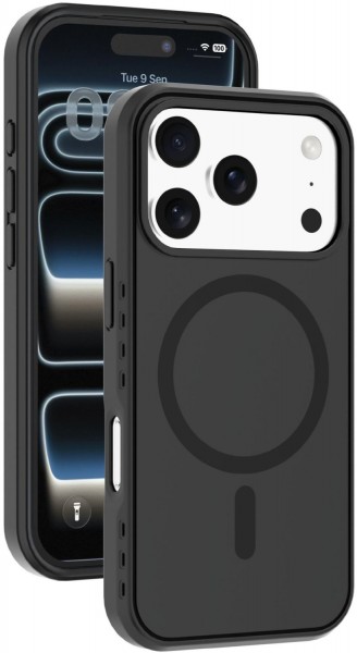 Icy Mag Case für iPhone 17 Pro Max schwarz