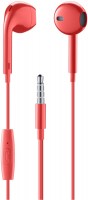 Earphones Capsule In-Ear-Kopfhörer mit Kabel rot