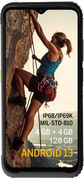 H6 Lite Smartphone schwarz, 128 GB Speicher, 4 GB RAM, 50 MP Kamera, 6,52 Zoll Display, LTE, Android