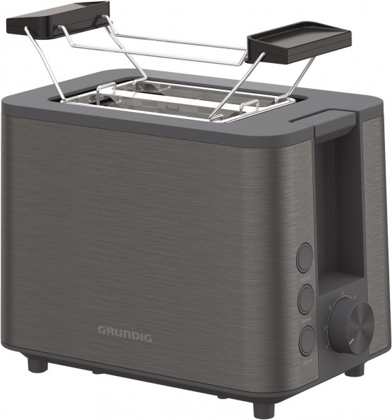 TA 7340 Kompakt-Toaster dark inox
