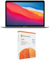 MacBook Air 13" M1, 2020 (MGN63D/A) space grau inkl. 365 Single FPP, 8 GB RAM, 256 GB SSD, Apple M1, MacOS Betriebssystem, 2560x1600