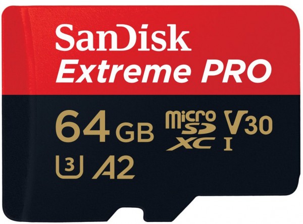 microSDXC Extreme Pro (64GB) Speicherkarte + Adapter