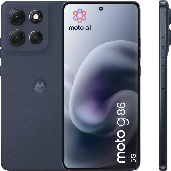 moto g86 Smartphone spellbound blue, 256 GB Speicher, 8 GB RAM, 50 MP Kamera, 6,67 Zoll Display, 55,3 Std. Akku, 5G, Android