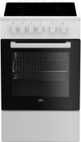 FSS 57000 GW Elektroherd mit Glaskeramikfeld weiss, 60 l, 50 cm breit, A, 4 Kochzonen