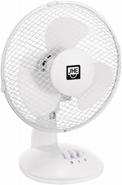 SHE23TI2001 Tischventilator weiß