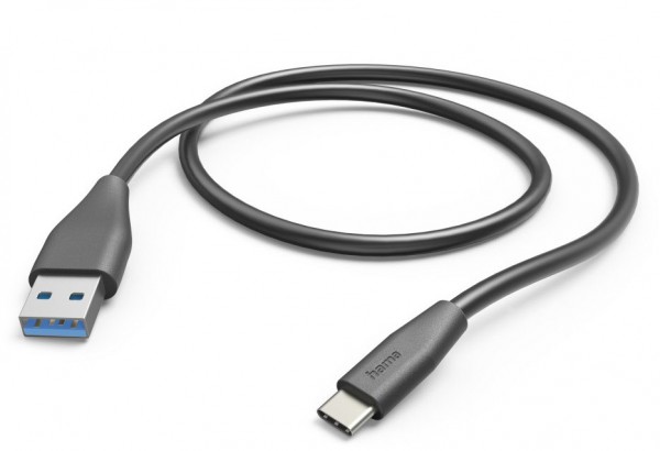 Ladekabel USB-A>USB-C (1,5m) schwarz