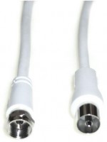 FK 25 F-Kabel Steck-Koax-Kup.,2,5m weiß
