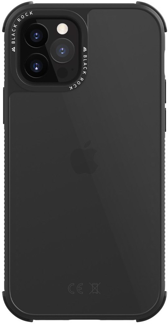 Cover Robust Transparent für iPhone 12/12 Pro schwarz