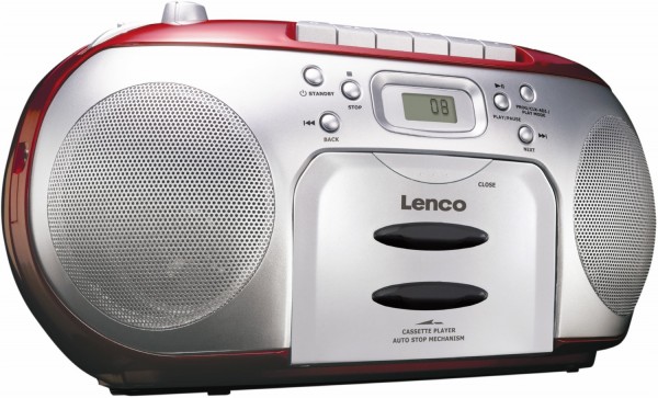 SCD-420 Radiorekorder mit CD rot