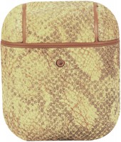 AIR Box Kopfhörer Zubehör snake skin pattern brown