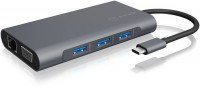 IB-DK4040-CPD USB-C 10-in-1 Dockingstation anthrazit/schwarz