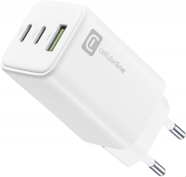 USB/2x USB Type-C Ladegerät (65W) weiß