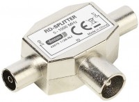 RD-2fach-Verteiler Koaxstecker <-> 2x Koaxkupplung