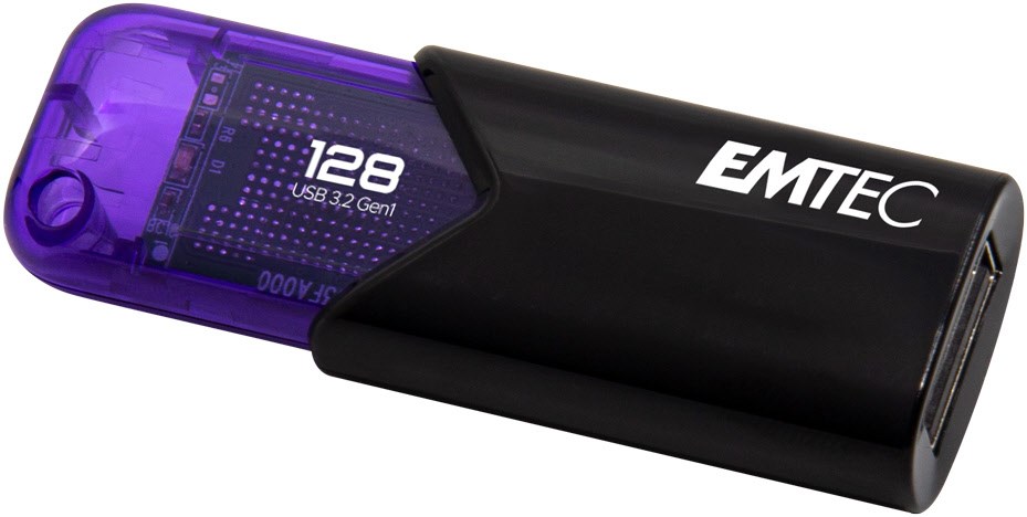 B110 Click Easy USB 3.2 (128GB) Speicherstick schwarz/lila