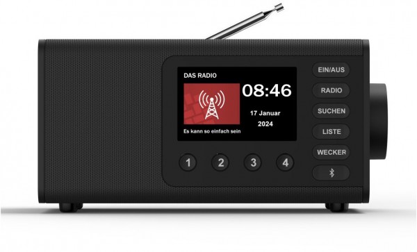 DR1001BT Heimradio schwarz