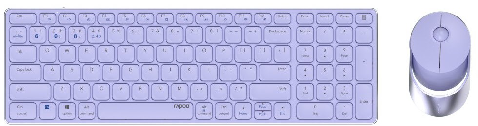9750M (DE) Kabelloses Tastatur-Set lila