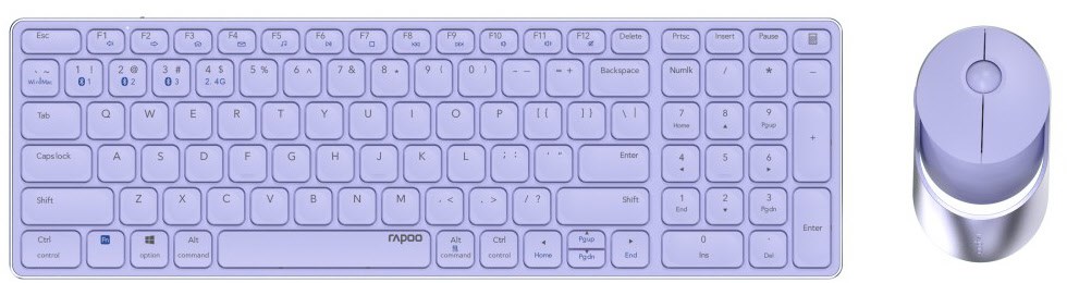 Image of 9750M (DE) Kabelloses Tastatur-Set lila
