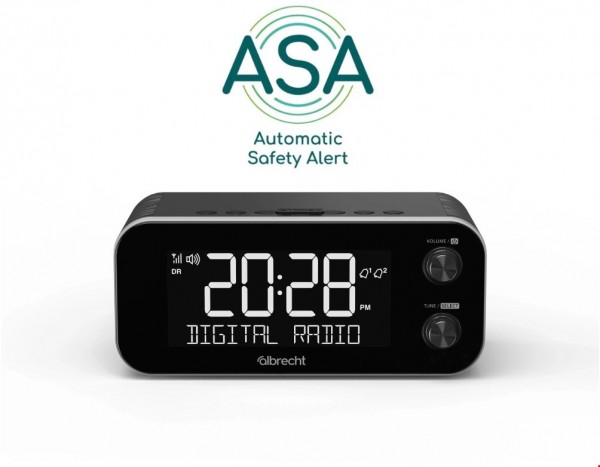 DR 455 DAB/DAB+ Uhrenradio schwarz