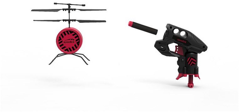 Drone Shooter Game Set schwarz