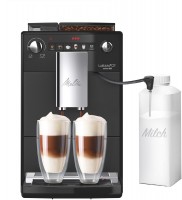 F30/0-103 Latticia OT inkl. Milchlanze Kaffee-Vollautomat Frosted Black, Latte Macchiato, 1,5 l
