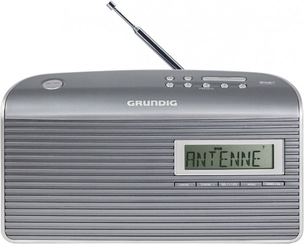 Music 7000X DAB+ Kofferradio mit DAB/DAB+ grau/silber