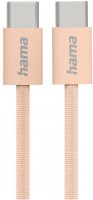 Ladekabel Fabric (1m) USB-C>USB-C orange