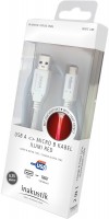 USB A - Micro B Kabel (0,75m) weiß
