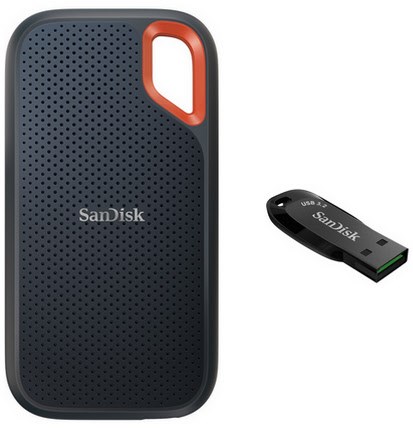 Extreme Portable SSD V2 (1TB) inkl. Ultra Shift USB 3.2 (32GB)