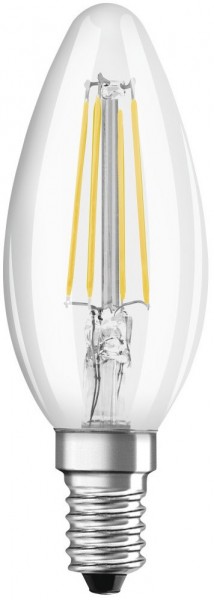 LED-Filament, E14, 470lm Kerze