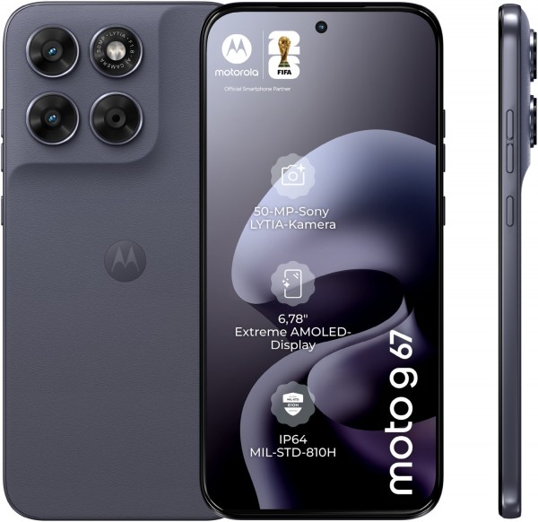 moto g67 (256GB) Smartphone PANTONE arctic seal, 4 GB RAM, 50 MP Kamera, 6,78 Zoll Display, 59,43 Std. Akku, 5G, Android