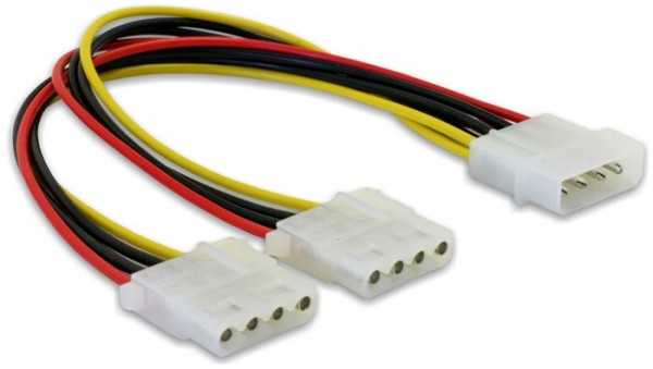 Y- Kabel Strom > 2x 4pin Molex