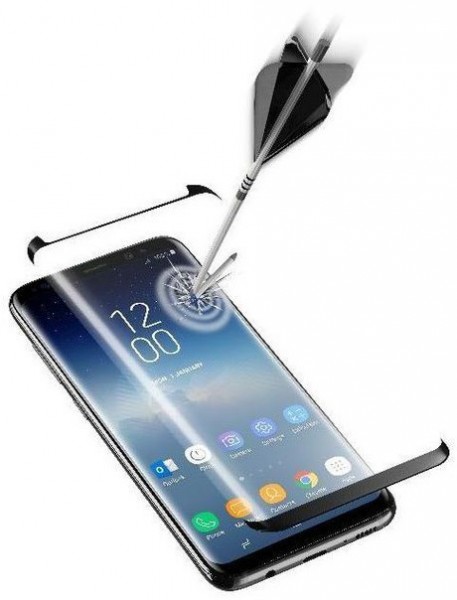 Curved Schutzglas für Galaxy S9 schwarz