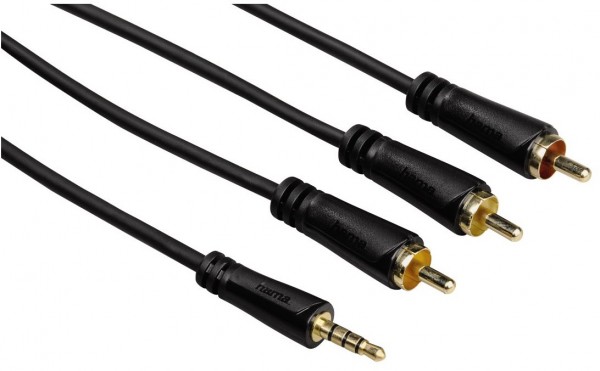 3,5-mm-Kl.-St. 4-pol.> 3 Cinch-St.