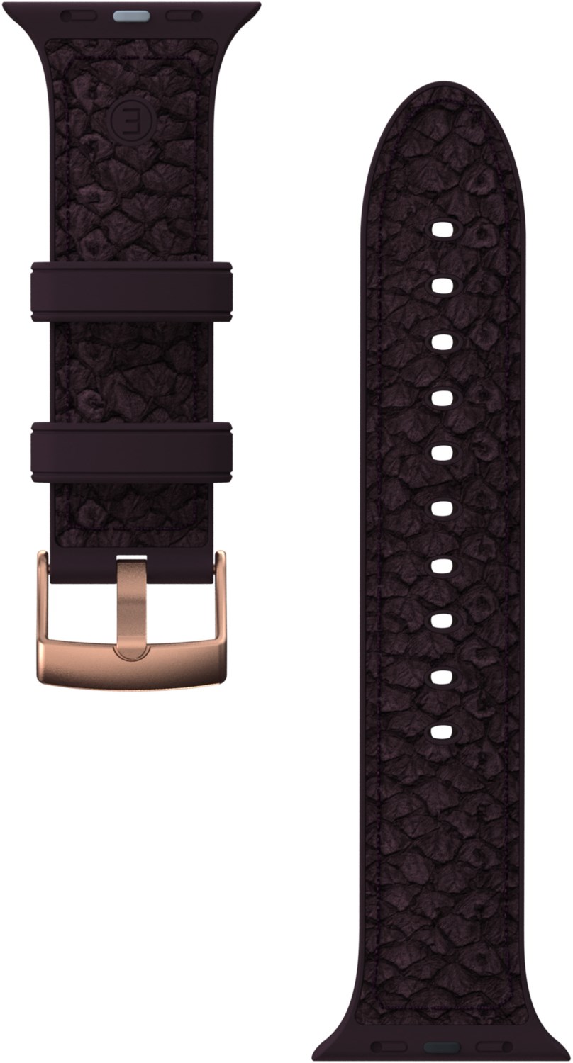 Salmon Leather Watch Strap Eldur für Apple Watch (40mm) rust