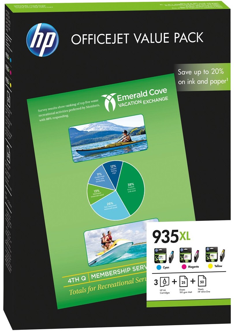 Nr. 935 Tinte Office Value Pack 3-farbig