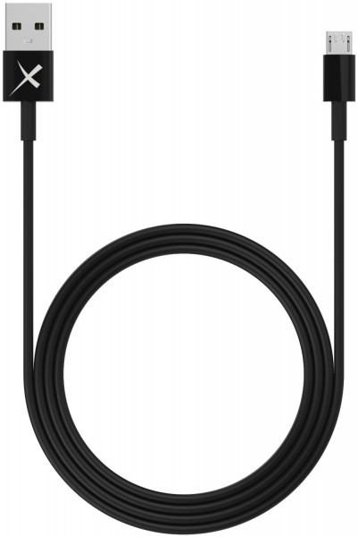 Micro USB > USB Kabel (1m) Colour Line schwarz