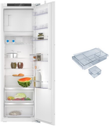 KMK178GF1 Einbau-Kühlschrank mit Gefrierfach bestehend aus KI2822FE0 + KS1870Z0 weiß