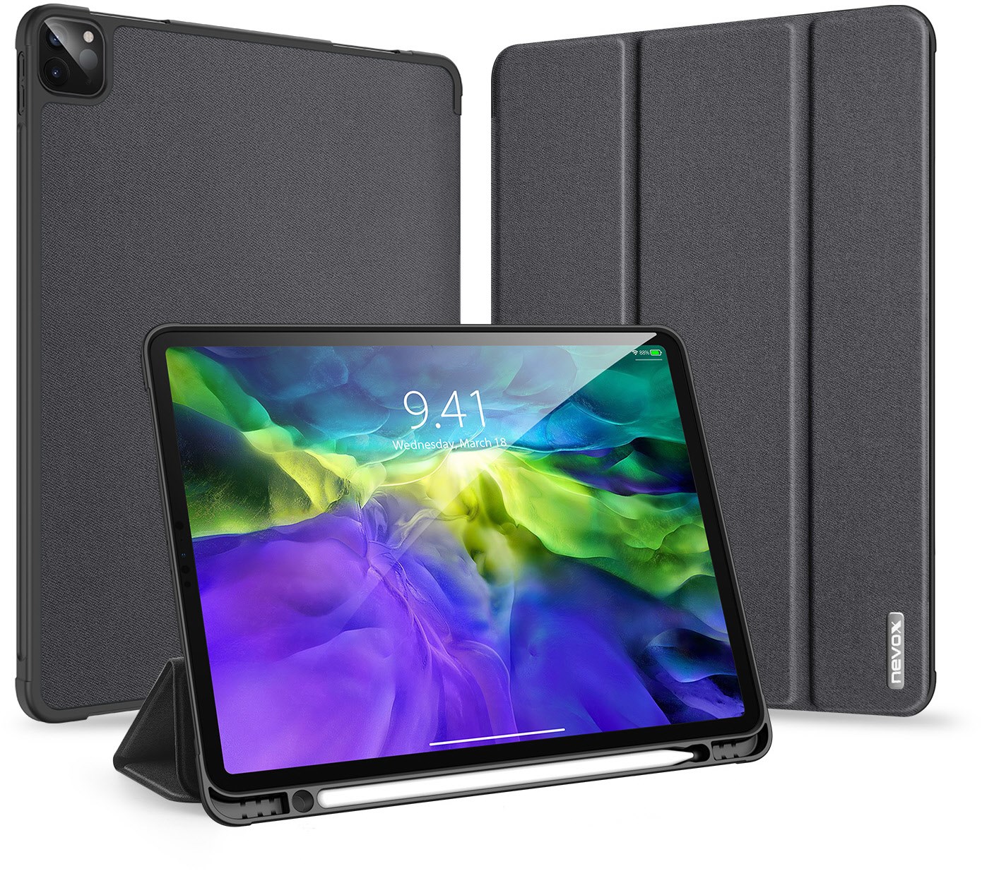 Vario Booktasche für iPad Pro 11 basaltgrau