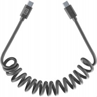 USB Type-C Spiralkabel (1,2m) schwarz