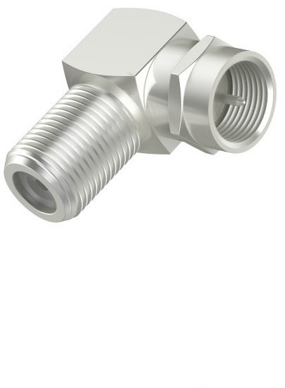 SAT-Adapter F-Stecker>F-Kupplung silber