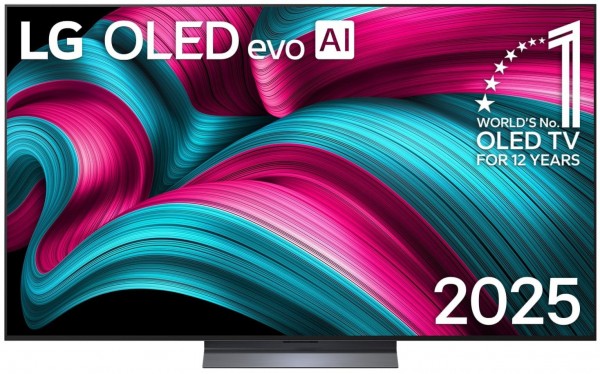 OLED65C58LA 164 cm (65") OLED evo AI TV, 4K Ultra HD, Smart-TV, HDR-Wiedergabe, 120 Hz, DVB-T2/DVB-C/DVB-S2, Sprachsteuerung