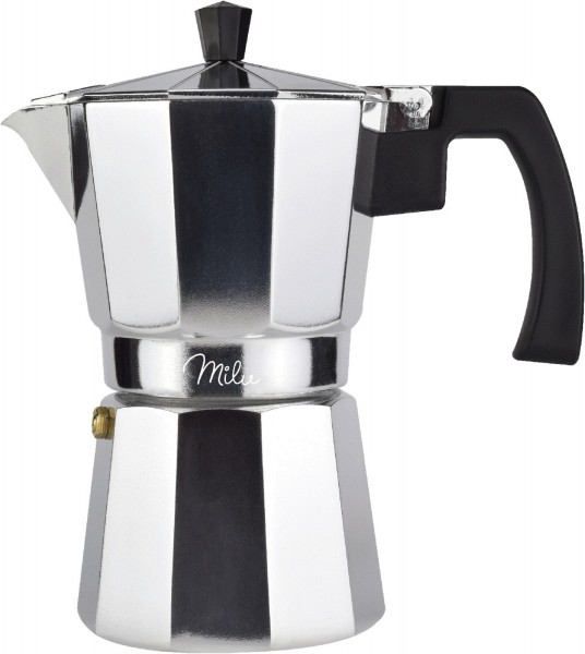 Espressokocher Set 3 Tassen aluminium