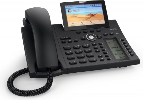 D385 schnurgebundenes IP Telefon schwarz
