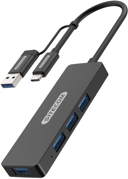 CN-414 USB-C 4-Port HUB aluminium
