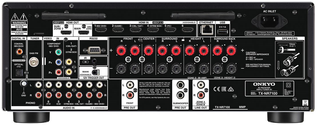 TX-NR7100 Klang Effekt Receiver schwarz
