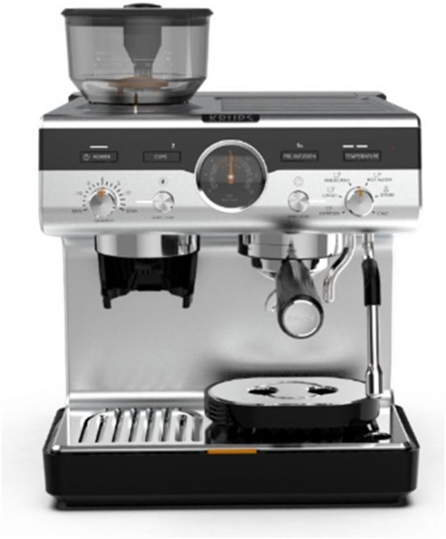 XP804T Precision+ Siebträgermaschine schwarz/silber, 15 bar