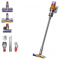 V12 Detect Slim Absolute Akku-Stielsauger nickel satin gelb/glanz nickel, 150 W, 60 min Laufzeit, 0,35 l Staubvolumen, Display