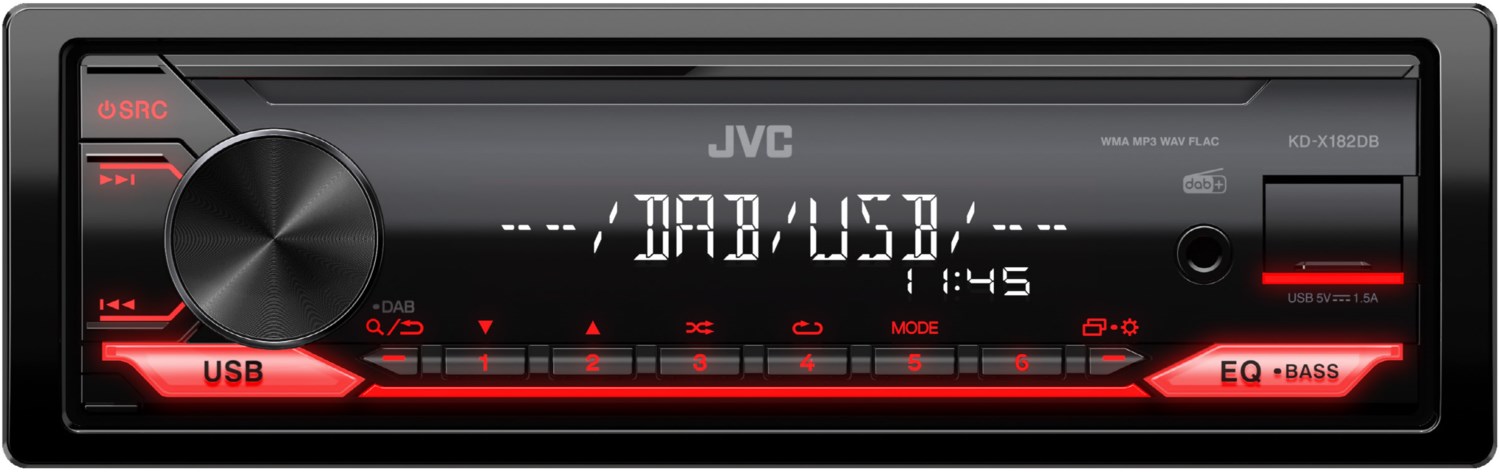 KD-X182DB MP3-Autoradio ohne CD-Spieler
