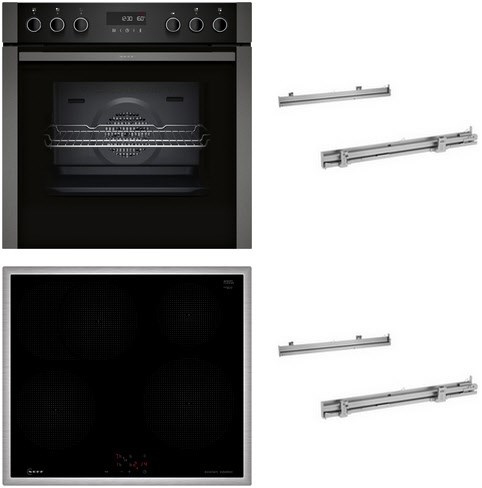 HMK320SIP Herdset mit Induktionskochfeld bestehend aus E2ACH7AG4+M56SBF1M0+2xZ1608BX0 graphite grey/schwarz